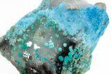 Vibrant Blue, Cyanotrichite Crystal Aggregates - China #218382-1